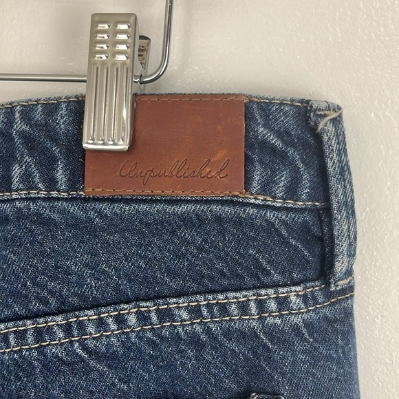 Unpublished Straight Leg Button Fly Jeans - Picture 6 of 8